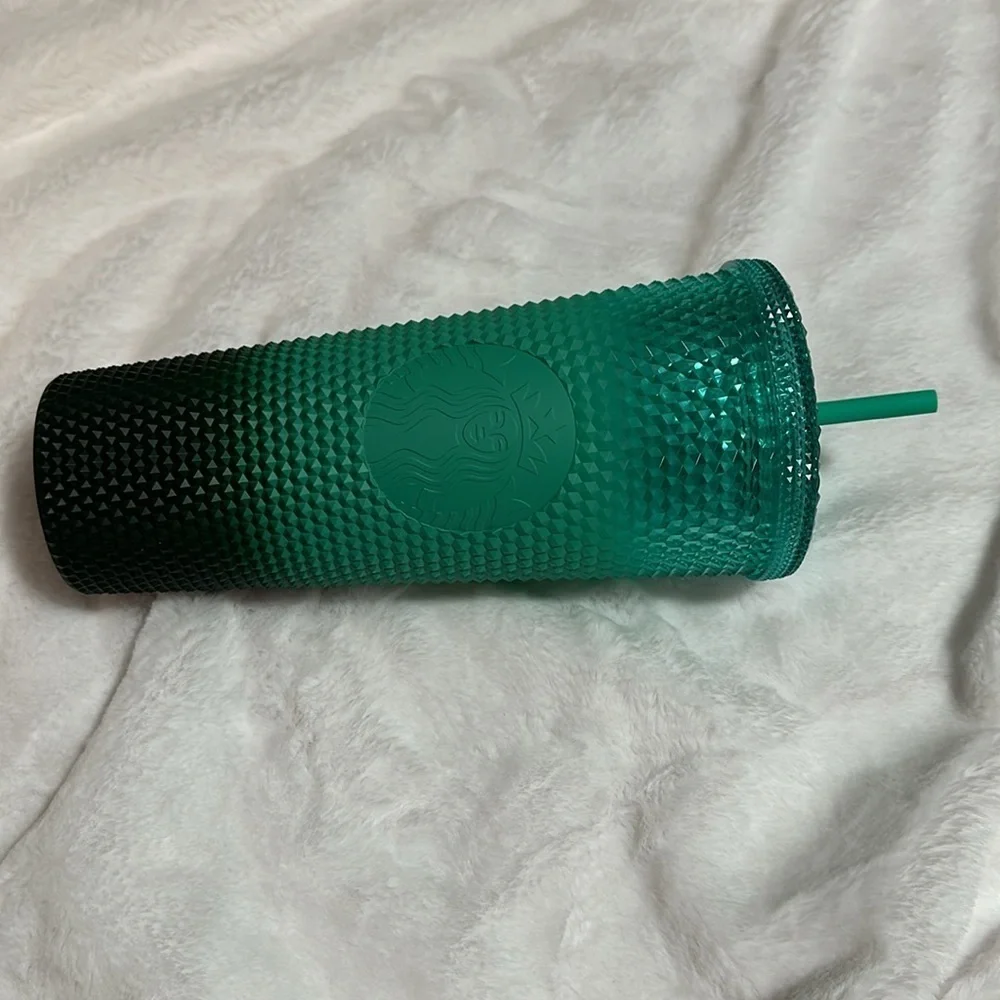2022 Starbucks Waxberry Mint Green Ombre Studded Venti 24oz Tumbler (Brand New)